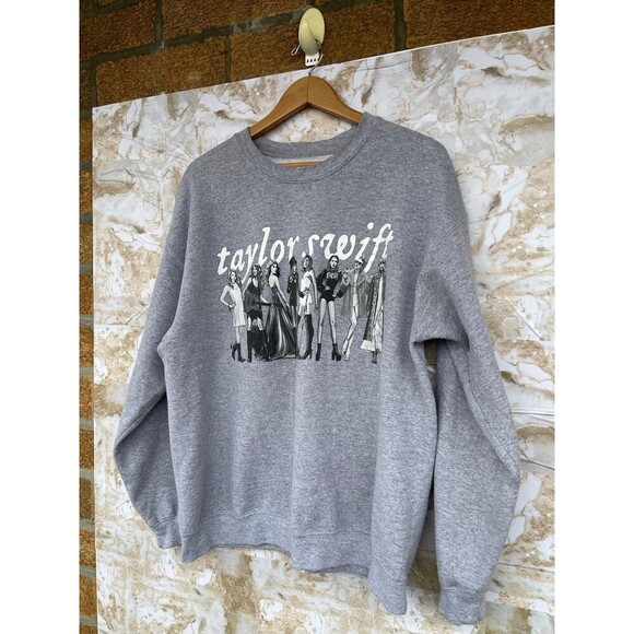 Taylor Swift Eras Crewneck Grayscale size large - Picture 2 of 4